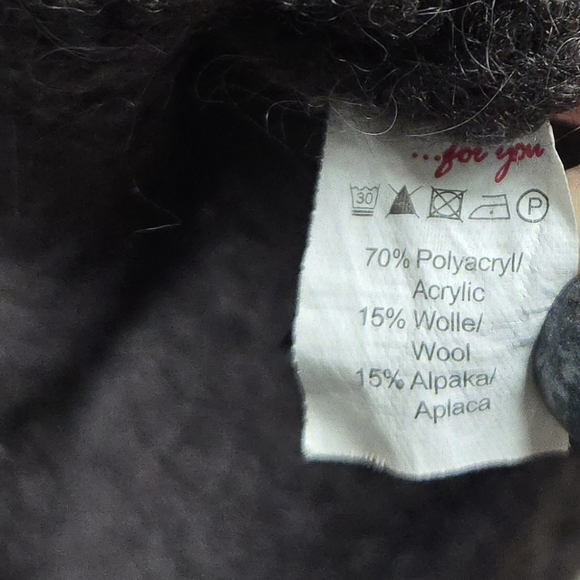 Manguun Alpaca Wool Blend Duster Cardigan Womens XL Brown Button Front Academia - Picture 7 of 7